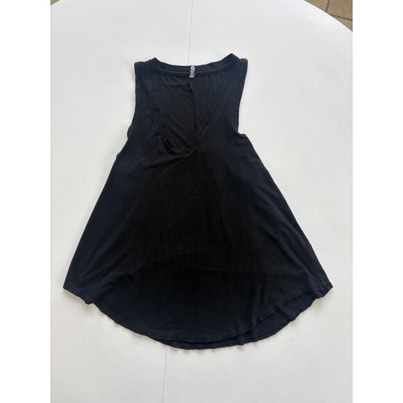 Z Supply Black Suede Tank top size Medium V Neck - Picture 4 of 6